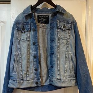 True Religion Denim Jean faded jacket